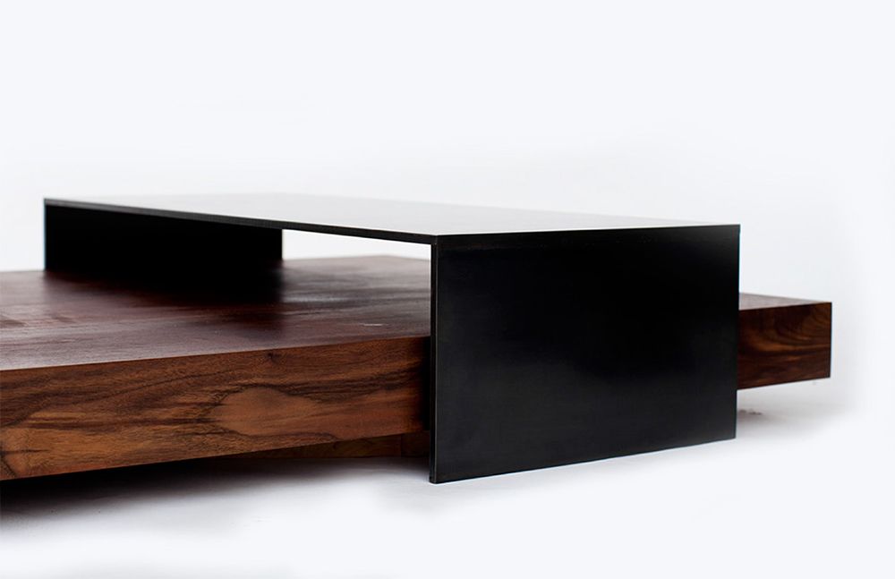 Walnut and steel coffee table by Original Timber Co.