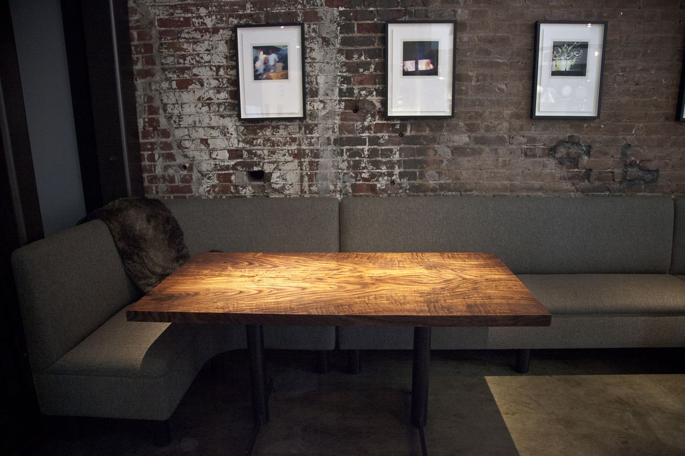 Saison dining room table detail