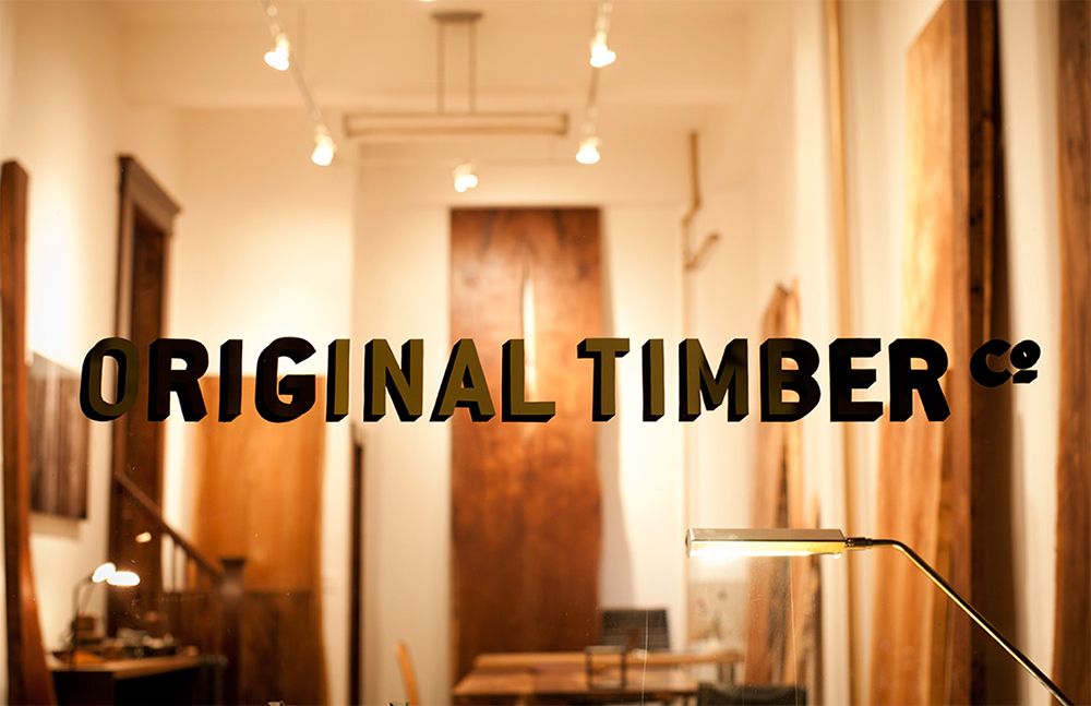 The Original Timber Co. showroom in San Francisco